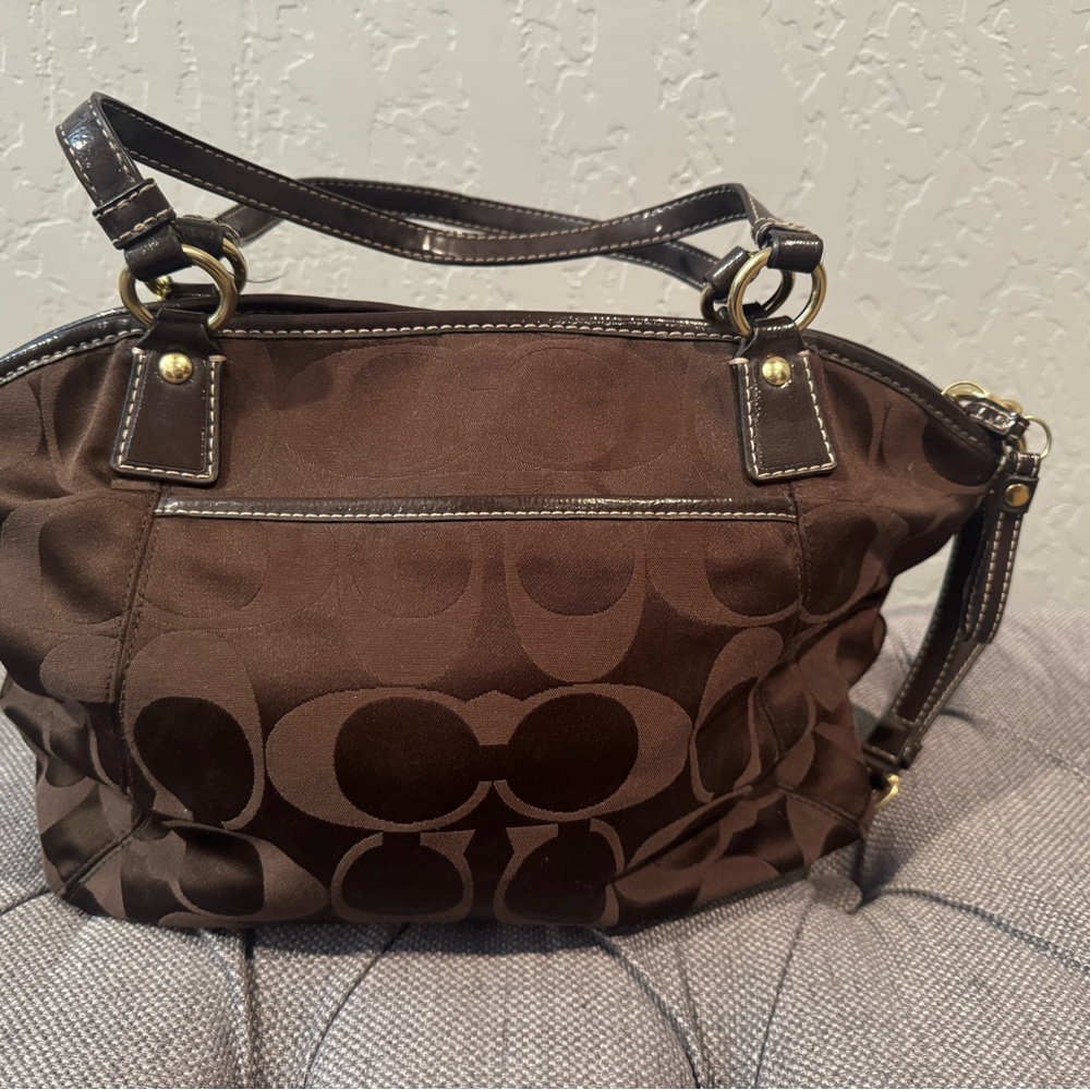 Coach Dark Brown Purse - Picture 2 of 6